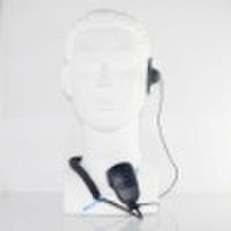 handsfree speaker mic with D shape earhook