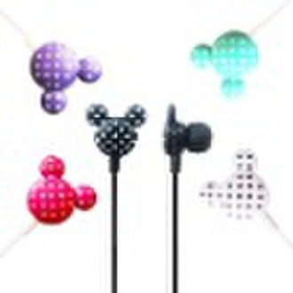 V-1002 lovely mickey stereo earphone