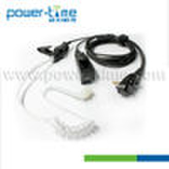 Two way radio earpiece 2wire kit with clear acoust