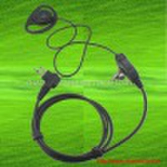 D-Loop Earpiece with Inline Push-to-Talk Microphon
