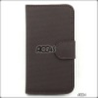 Brown Pattern With Card Leather Protective Pouch C