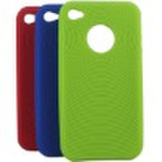 for iPhone 4 silicon skin case cover with circle