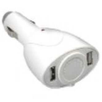 2 Port USB+1 Car Cigarette Socket Adapter Power,US