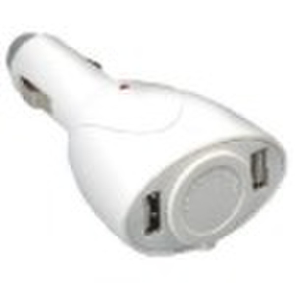 2 Port USB+1 Car Cigarette Socket Adapter Power,US