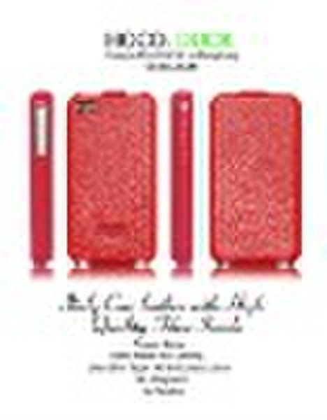 HOCO Leather case for iphone 4  Red