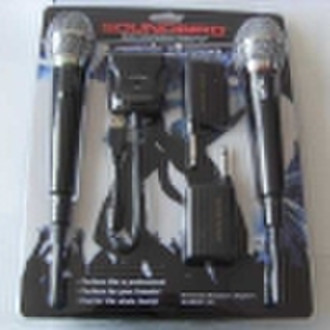 4in1 wireless karaoke microphone for ps2,ps3,wii,p