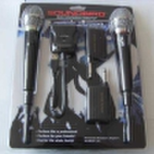 4in1 wireless karaoke microphone for ps2,ps3,wii,p