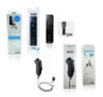 For wii black remote controller and nunchuk