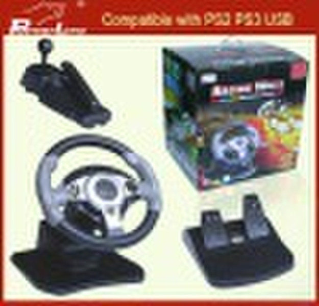 Steering Wheel for PS3 PS2 USB Video game accessor