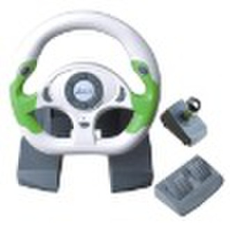 dual format10 inches video game steering wheel for