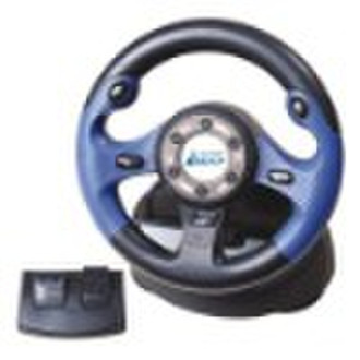 dual format 8 inches video game steering wheel for