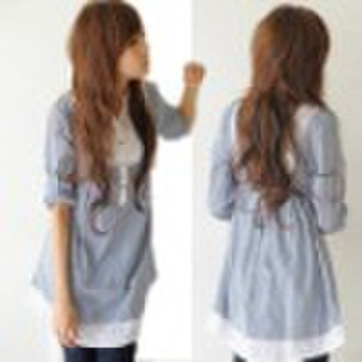 fashionable long sleeve blouse(12182)