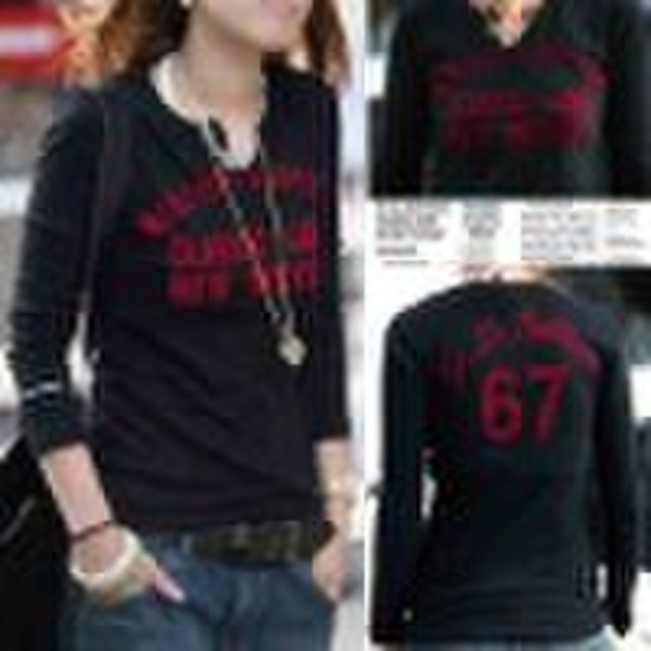 Fashion casual lovely long sleeve T-shirt