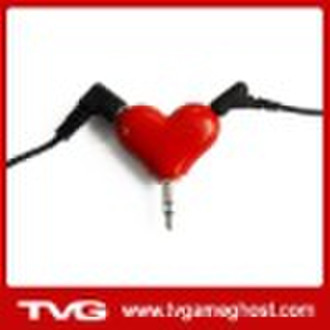 Earphone Splitter for Ipod/Mp3/Mp4 player