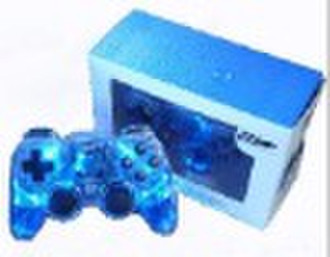 USB 2.4G Blue transparent gamepad