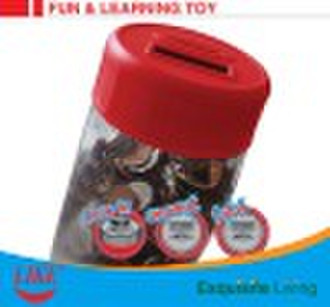 digital coin counting money jar