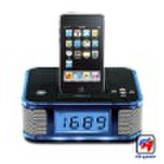 For ipod speaker with Clock Alarm,FM radio