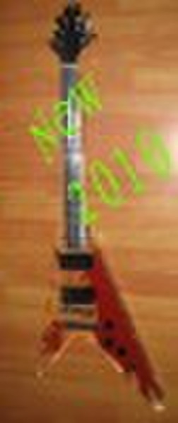 aluminum neck electric guitar with acrylic body