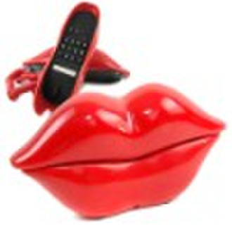 Home Appliance Marilyn Monroe Red Lips Telephone P