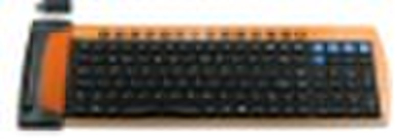 2.4GHz wireless silicone keyboard with 18 hot keys