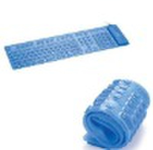 Silicone flexible rolling keyboard AZERTY & QW