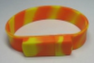 USB silicone wristbands