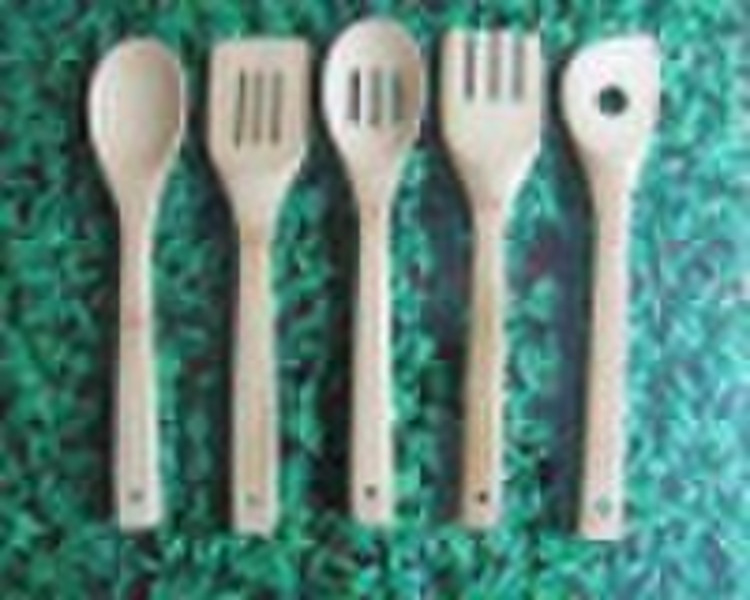 Bamboo kitchen spoons