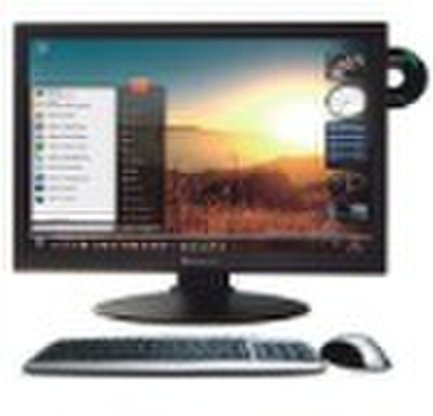 22inch LCD all in one computer black