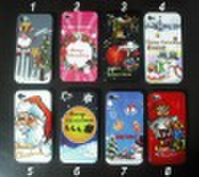 For iPhone 4 4G Christmas Case Cover