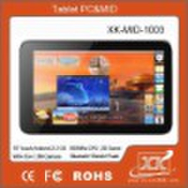 10.2''   tablet pc android 2.2  with andro