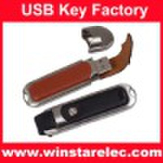 Leather usb flash drive