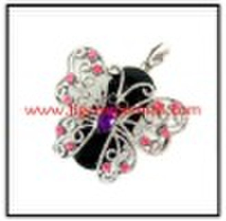 noble design !  jewelry  butterfly usb flash drive