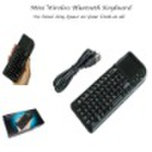 Mini bluetooth Keyboard with 2.4GHz RF Transmitor