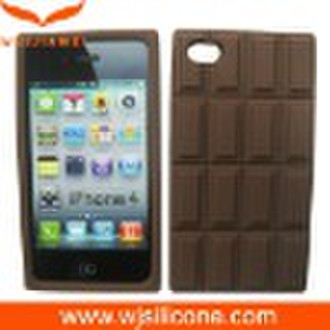 Wholesale chocolate silicone case for Iphone4g