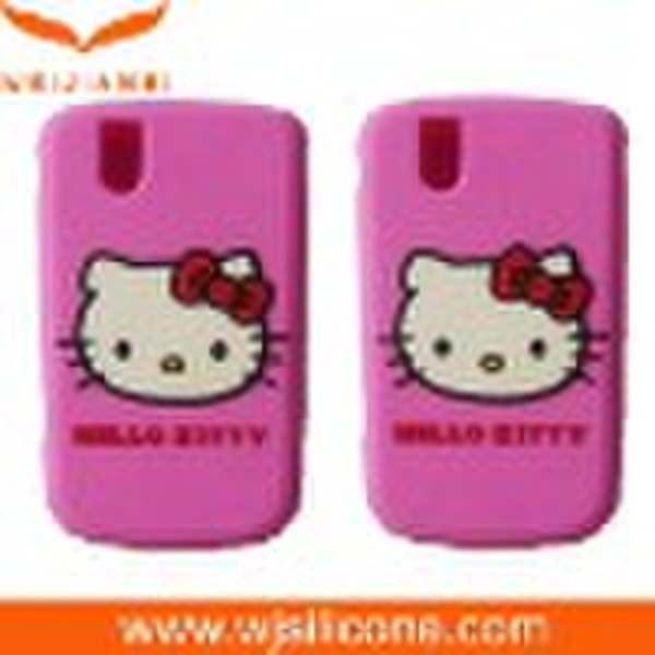 Hello kitty silicone case for blackberry 9630