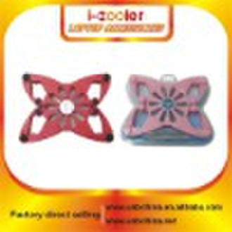 Folding butterfly notebook cooler fan