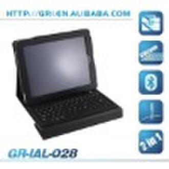 Genuine Leather Case with Bluetooth Keyboard for i