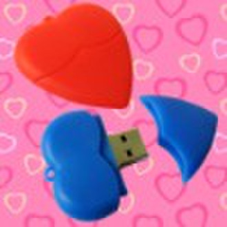 USB flash,Heart shape USB Drive,flash drive,usd me