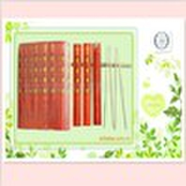 23cm Red envelope round bamboo chopsticks