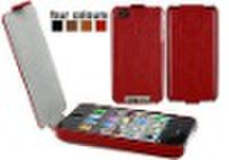 fashion leather case For iPhone 4, case for iphone