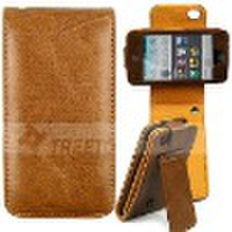 Leather case for iTouch 4 compatible with iPhone 4