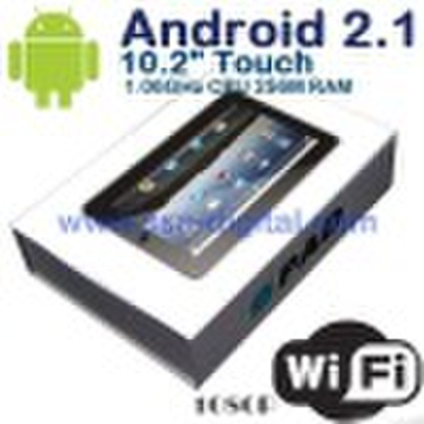 10.2inch Tablet PC, WIFI,3G,Amdroid 2.1,1Ghz CPU,