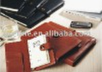 PU organizer notebook with refill paper