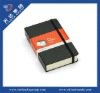 pure color notebook with rubber tdb-00628