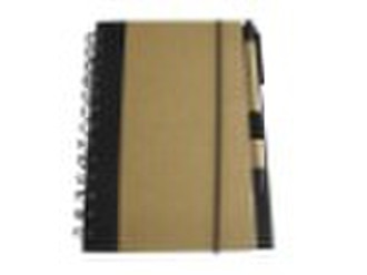 ECO spiral notebook with pen