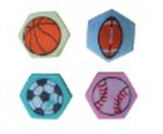 small sports ball shaped eraser