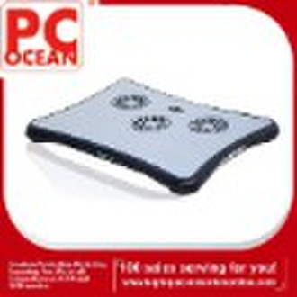 Laptop Cooling Pad Notebook aluminum bottom 3 fan