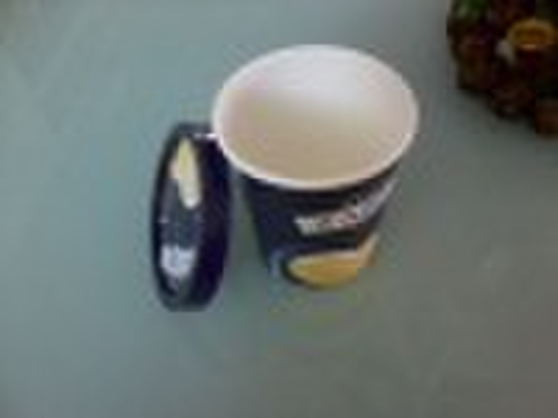 500ml double pe coating ice cream cup with lid