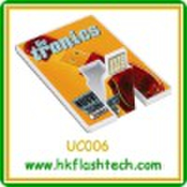 1 GB plastic card usb flash drive, model uc006