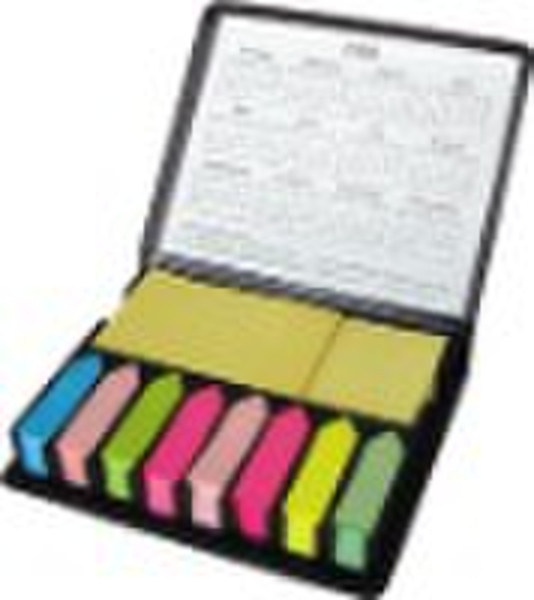 sticky note pad with box